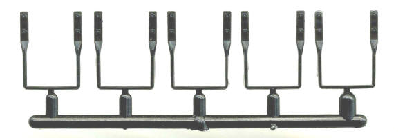 Grandt Line 83 On3 Scale Frieght Car Stirrup Steps Black Derlin