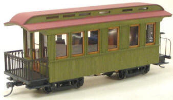 Mount Blue Co. 28T On30 Short Business/Observation Car w/Underframe Wooden Kit