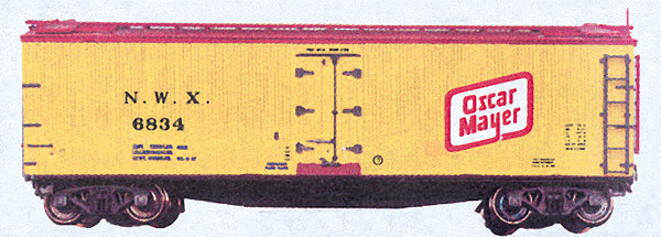 Branchline Trains 6834 HO 40' ACF/URTX Reefer 1208 Oscar Mayer