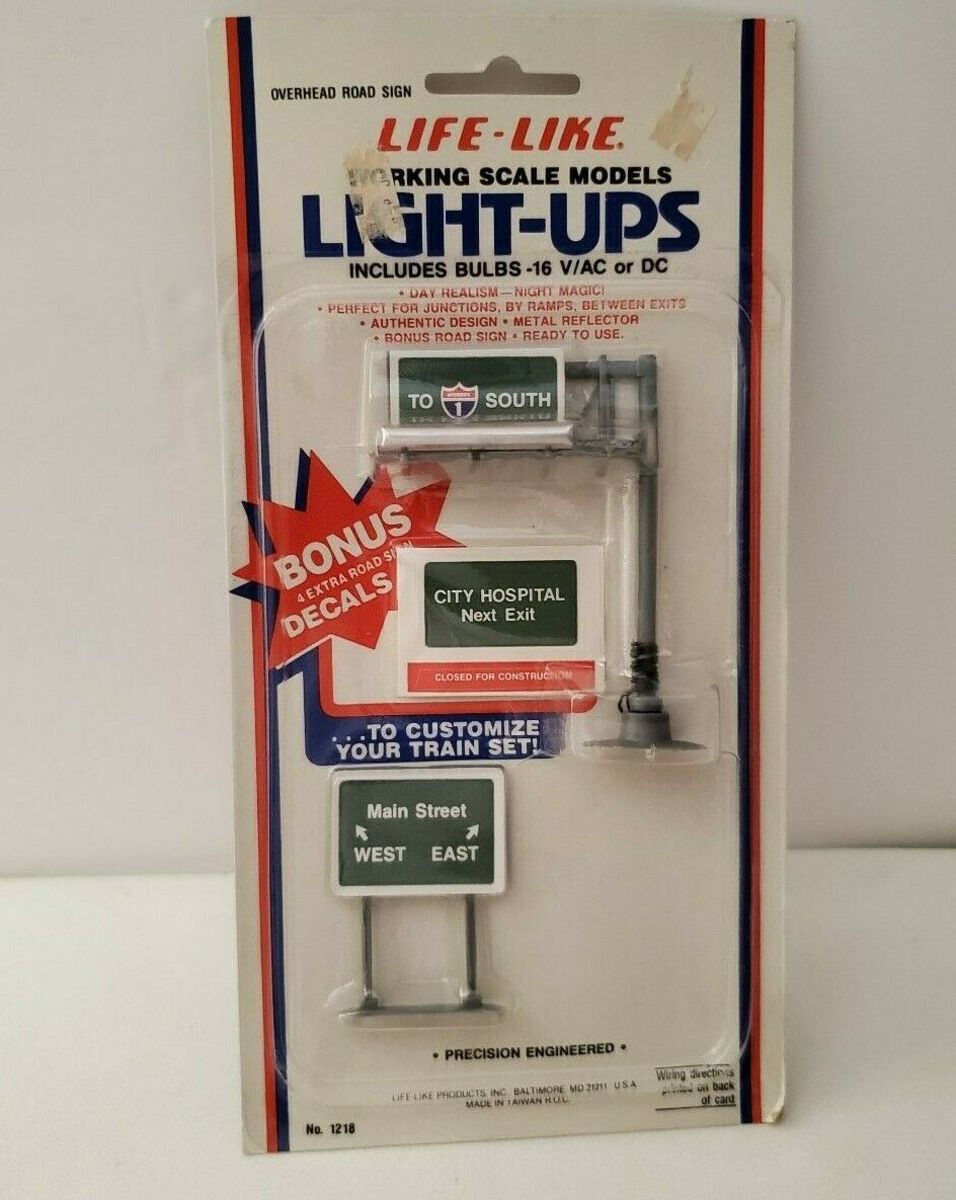 Life Like 1218 HO Scale Working Scale Models Light-Ups