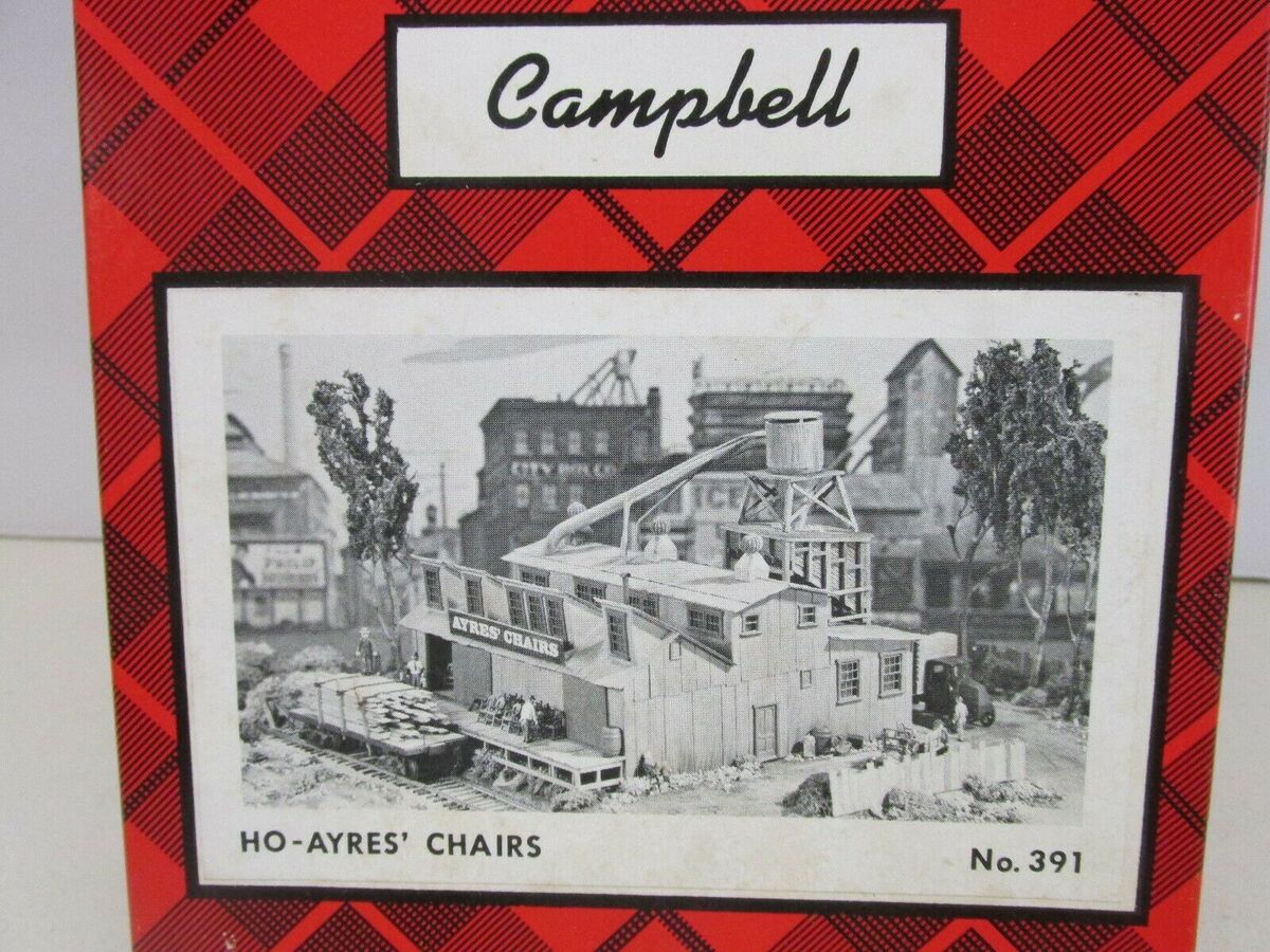 Campbell Scale Models 391-1995 HO Scale Ayres Chairs Building Kit