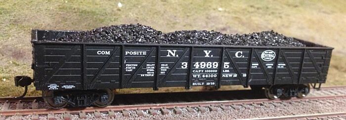 F+N Models 81726 HO Walthers 40' DB Gondola Coal Load (Pack of 2)