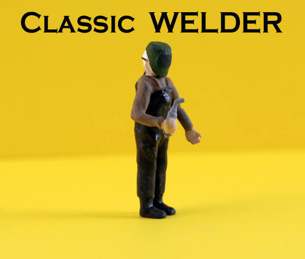 Model Tech Studios FH335P HO Scale "Barry the Welder" Figure