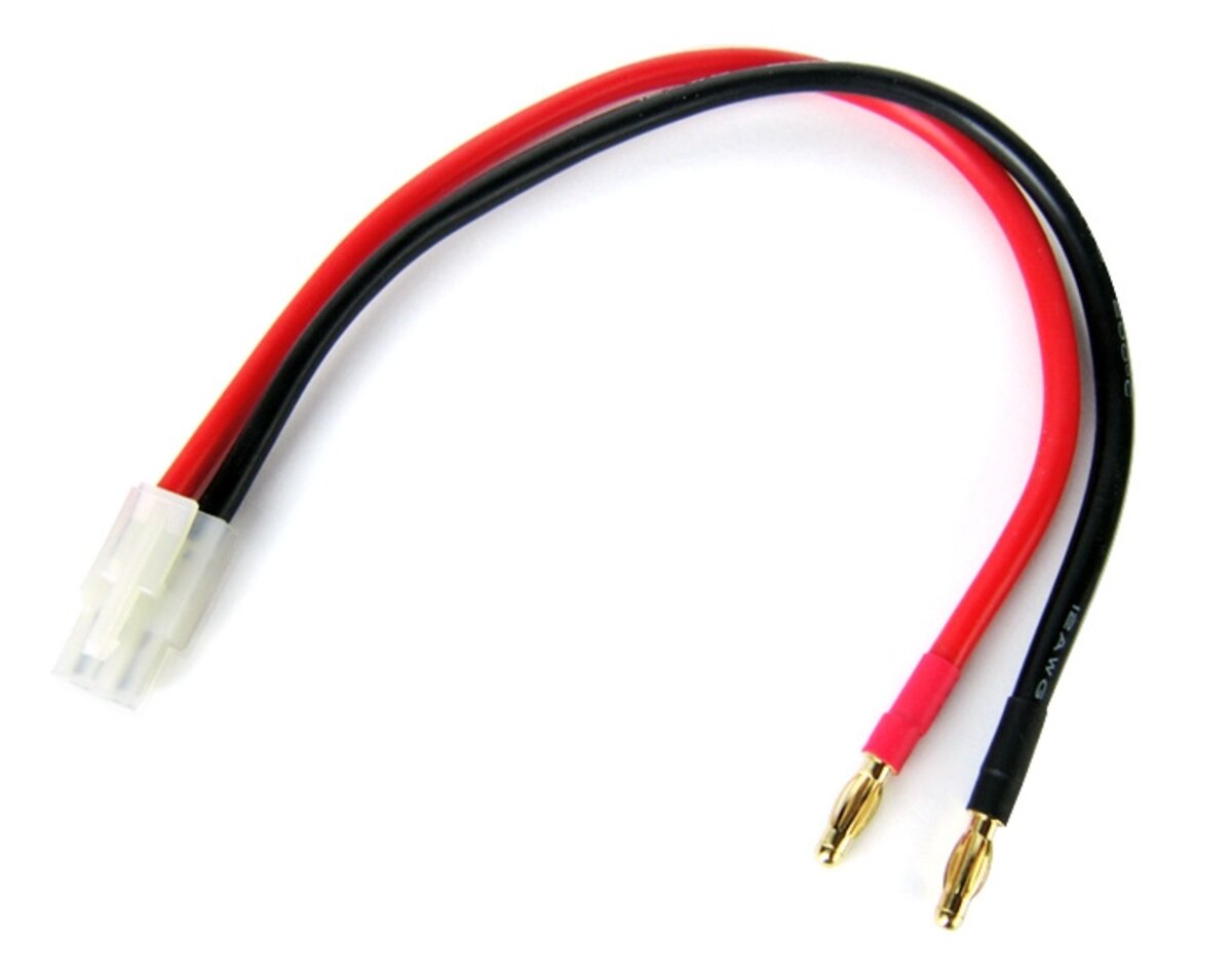 Common Sense RC BP2TMYM Tamiya Charging Adapter with Banana Plugs