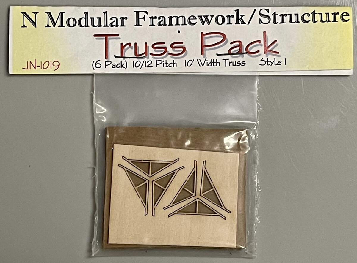 Model Tech Studios JN-1019 N Scale Modular Framework/Structure Truss (Set of 6)