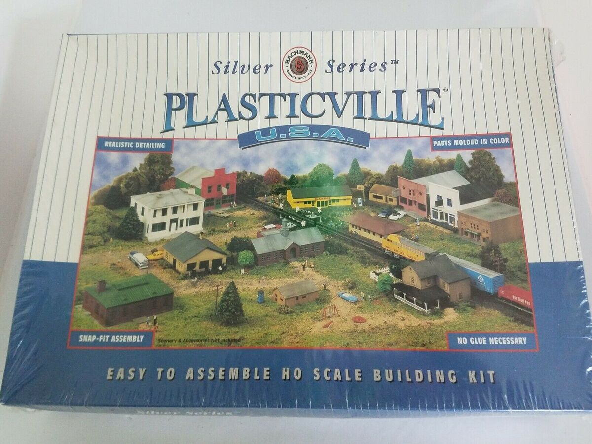 Bachmann 45536 HO Plasticville Silver Series Main Street Apothecary Building Kit