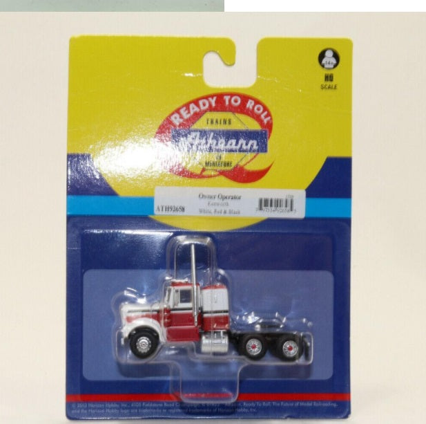 Athearn 92658 HO Red/White/Black KW Tractor - RTR
