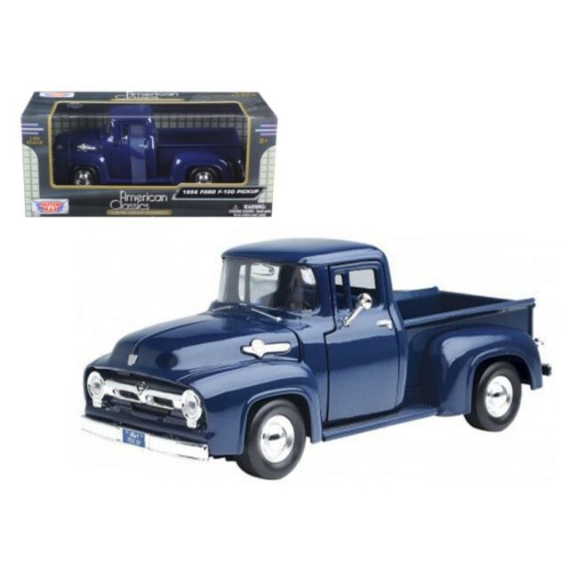 Motor Max 73950FC 1:87 Navy Blue 1956 Ford F-100 Pick Up