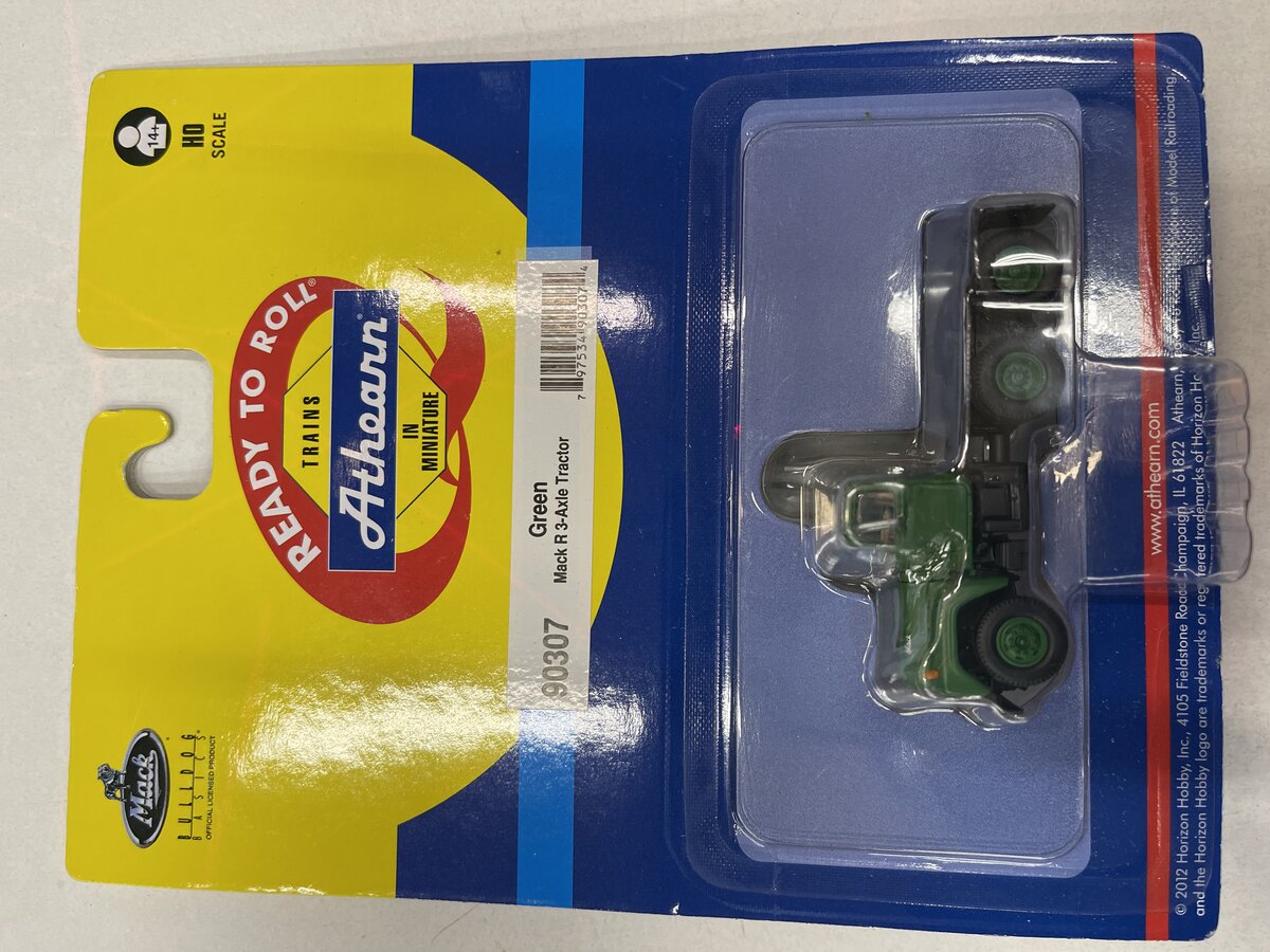 Athearn 90307 HO Green Mack R 3-Axle Tractor