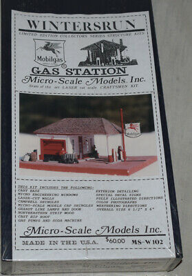 Micro-Scale Models MS-W102 HO Wintersrunb Mobilgas Model Building Kit