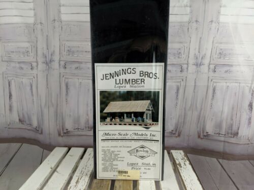 Micro-Scale Models MS-J603 HO Jenning Bros. Lumber Lopes Station