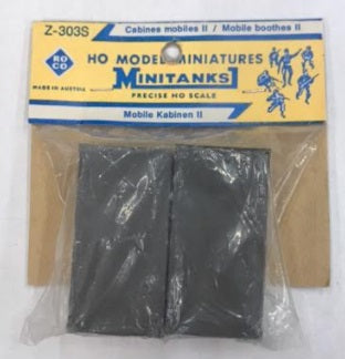 Roco 303 1:87 Mini Tanks Mobile Booth Military Accessory