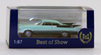 Best Of Show 87057 1:87 Dodge Custom Royal Lancer, Hellgrun