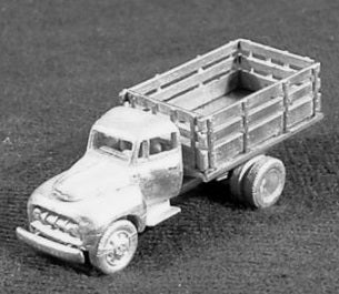 C in C Miniatures 1601 N Scale 1951 Ford F5 1.5 Ton Stakebed Truck Kit