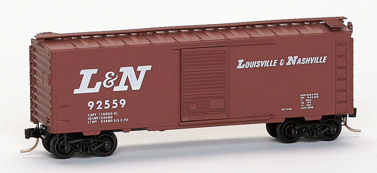 Brooklyn Locomotive Works BLW-35 N Scale L&N 40' Standard Boxcar #92559