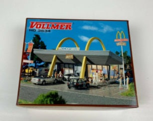 Vollmer 3634 HO Scale McDonalds Restaurant Kit