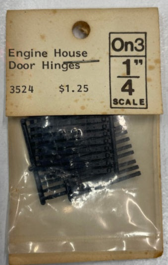 Grandt Line 3524 1:48 - 1/4" Scale Engine House Door Hinges (Pack of 48)