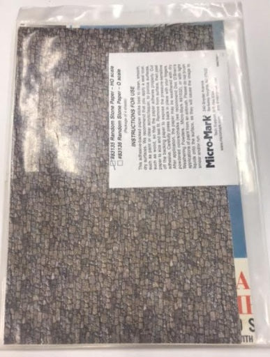 Micro-Mark 83135 HO Random Stone Paper