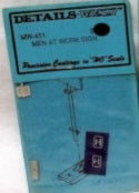 Details West MW-451 HO Mmen at Work Sign