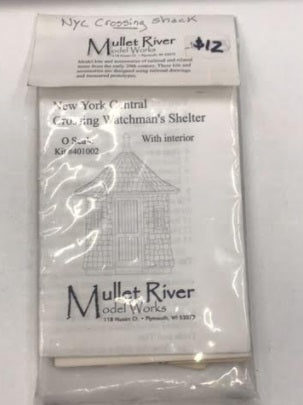Mullet River Model Works 401002 O New York Central Crossing Watchman's Shelter