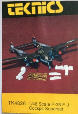 Teknics TK4826 1:48 P-38 F-J Cockpit Superset