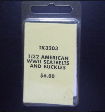 Teknics TK3203 1:32 American WWII Seatbelts and Buckles Aircraft Detail Parts