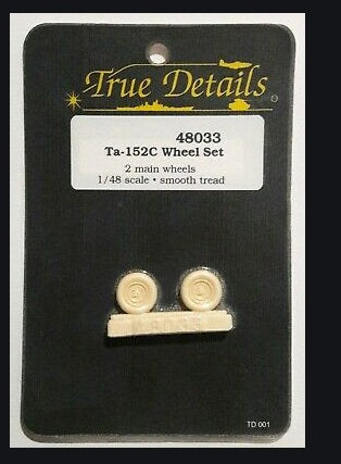 True48033 1:48 TA-152C Wheel Set for Aircraft Detail Parts