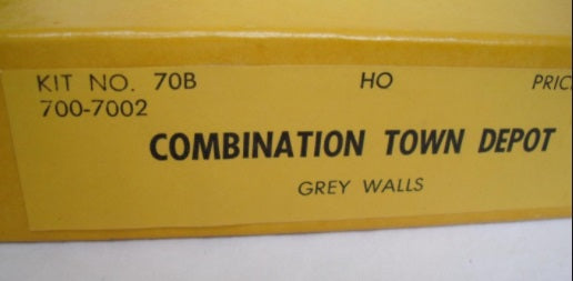 California Model Co 700-7002 HO Cambination Toen Depot Grey Walls Kit