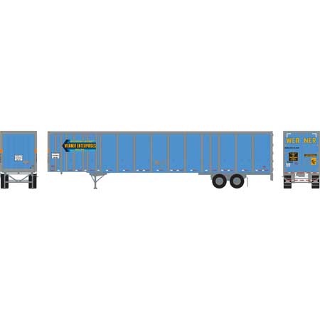 Athearn 29817 HO Werner 53' Duraplate Trailer #36674