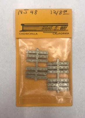 Right O' Way NJ48 Rail Joiners Code 148 Slip on Nichel Silver (Pack of 12)