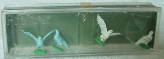 Preiser 5328 G Animals - Pigeons Figures (Set of 4)