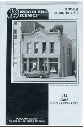 Woodland Scenics #12 N Scale Café Building Kit