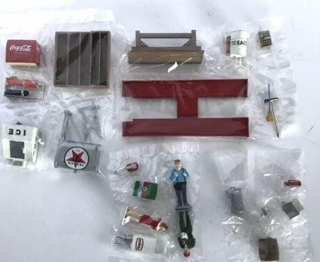 Proscale O Scale Texaco Accessory Set Service station 50's 60's Series