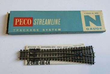 Peco SL-397X N Scale Y Point Flexible Track System