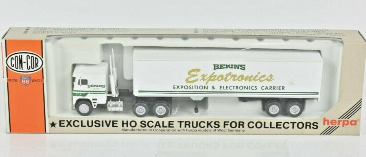 Con-Cor 0004-001033 HO Bekins Expotronics 40' Tractor Trailer