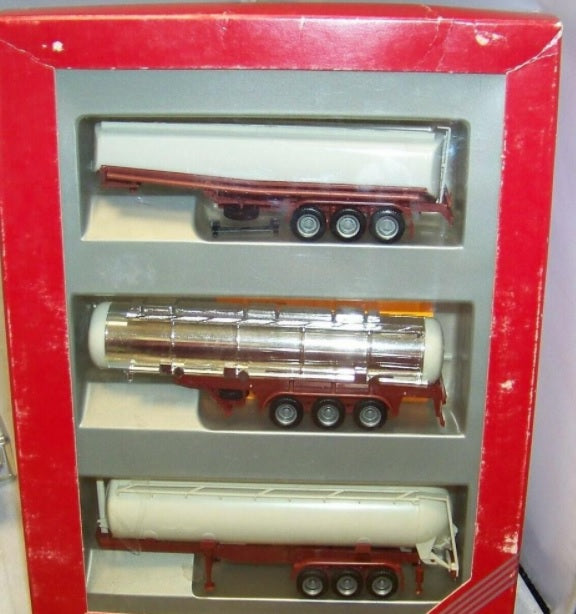 Herpa 7585 1:87 3 Tanker Trailer Truck Set