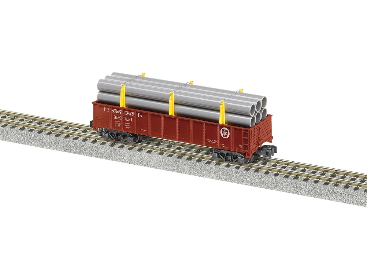 American Flyer 2119221 S Pennsylvania Gondola with Pipe Load #390241