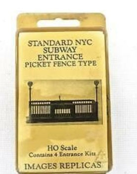 Images Replica HO Standard NYC Subway Entrance Picket Fence Type Kit