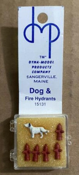 Dyna-Model 15131 HO Dog & Fire Hydrants