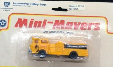 IHC 4201 HO Mini Movers Yellow Fire Truck Fire Engine #3363