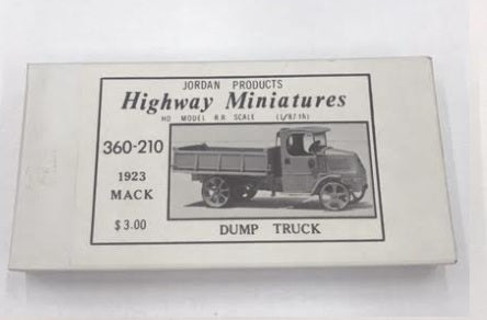Highway Miniatures 360-210 HO 1923 Mack Dump Truck Kit