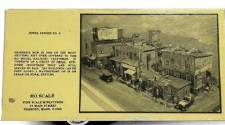 Fine Scale Miniatures 6 HO Scale Skinner's Row Laser-Cut Craftsman Kit