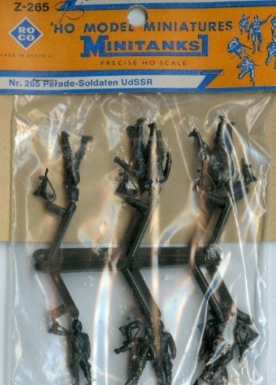 Roco Z-265 HO Minitanks Parade Soldiers UdSSR Military Figure Set