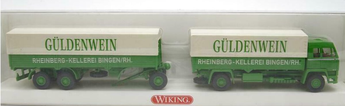 Wiking 8490540 HO Guldwenwein Auto-Modelismo Flatbed Truck Büssing BS