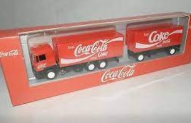 Herpa 400118 HO Coka-Cola Tractor Trailer
