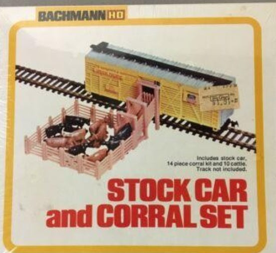 Bachmann 3013 HO Stock Car & AMP Corral Set Kit
