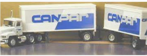Promotex 5159 HO Canpar Tractor Double Trailer