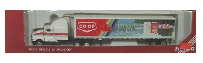 Herpa 2035 HO CO-OP Discover Gold Tractor Trailer