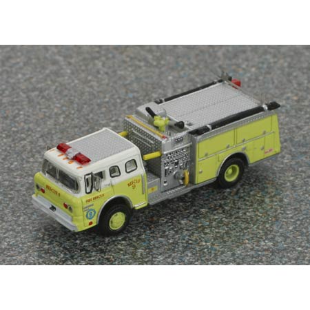 Athearn 10266 N Scale YellowGreen Fire Resce Fire Truck Resuce #9
