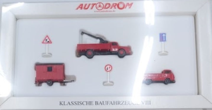 Wiking 99028 HO Autodrum Classic Construction Vehicles VIII Set